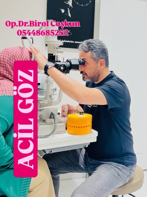 Klinikte kullanılan göz muayene cihazları — Instagram gönderisi
